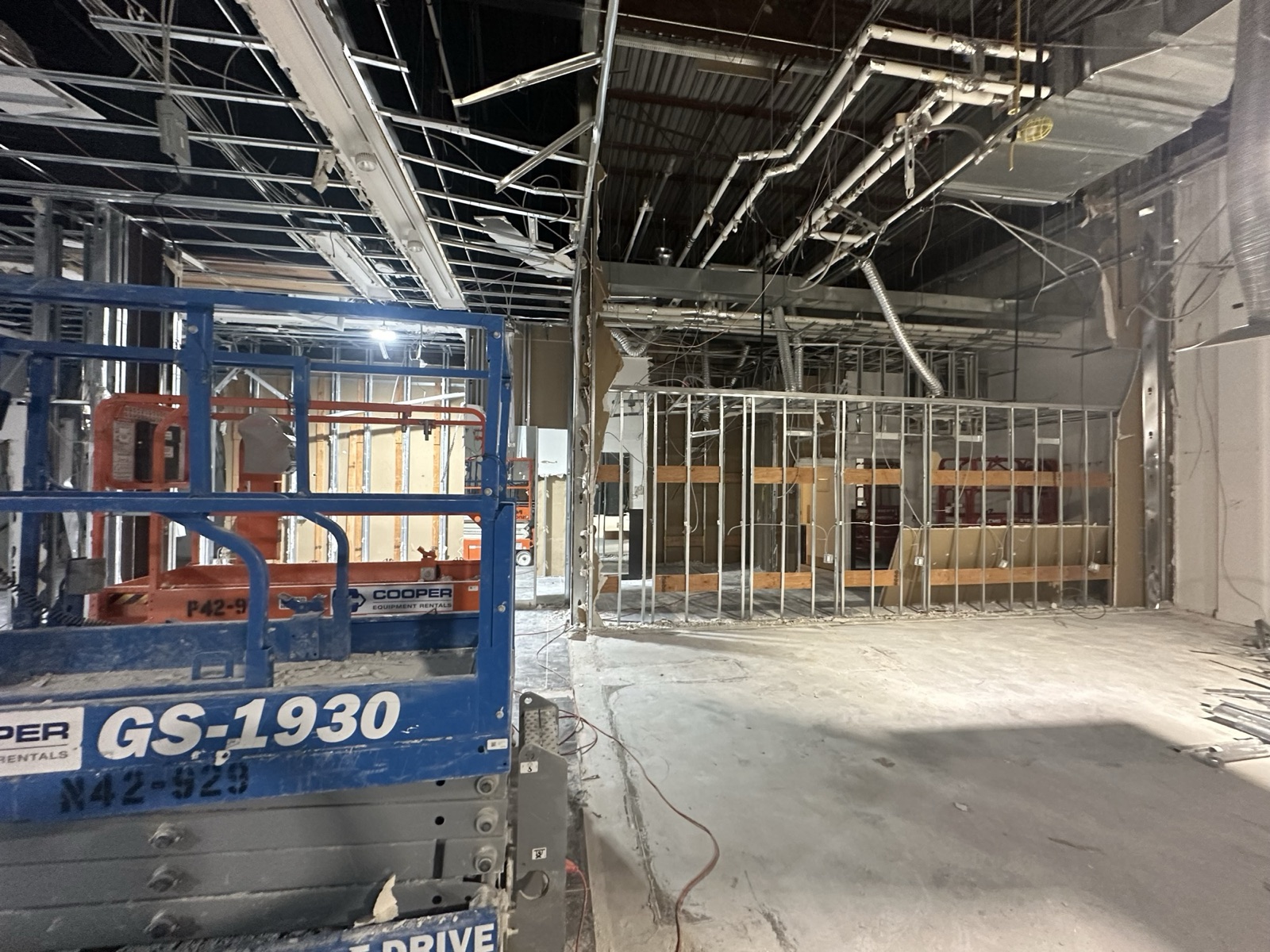 Interior demolition — commercial space