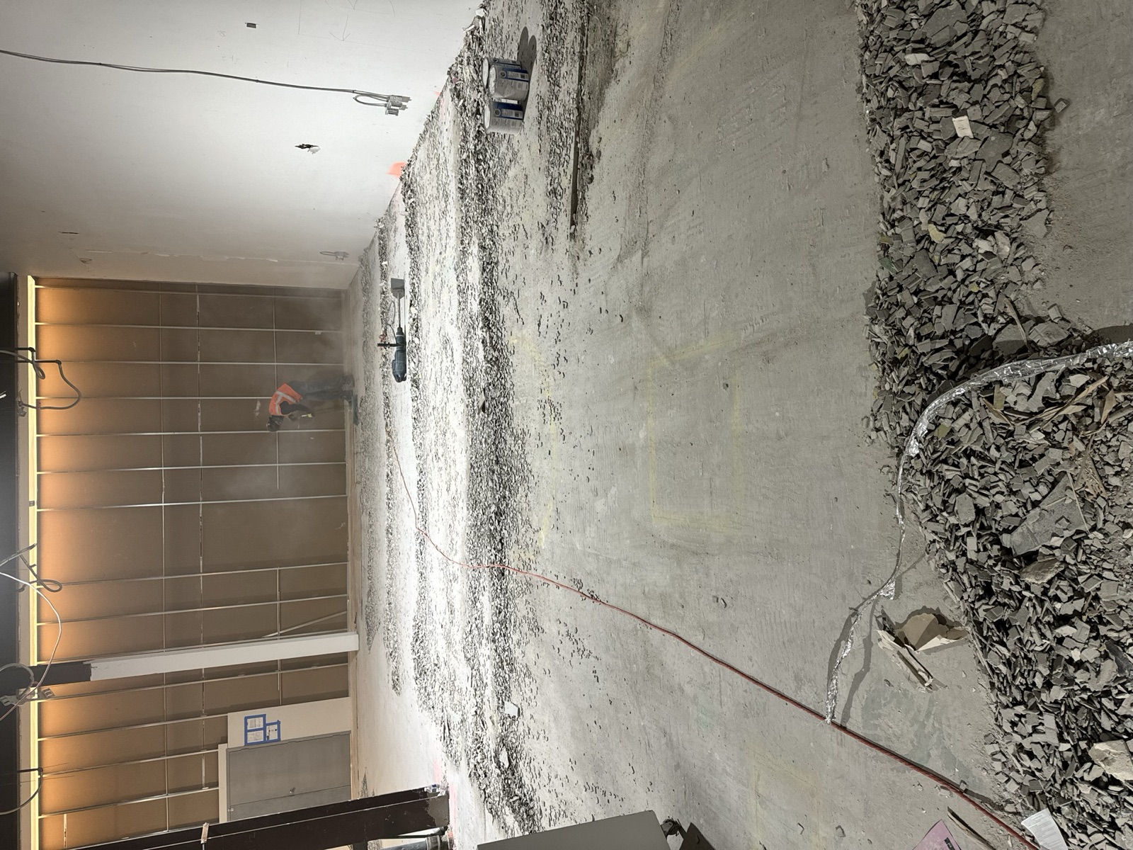 Interior demolition — partition removal