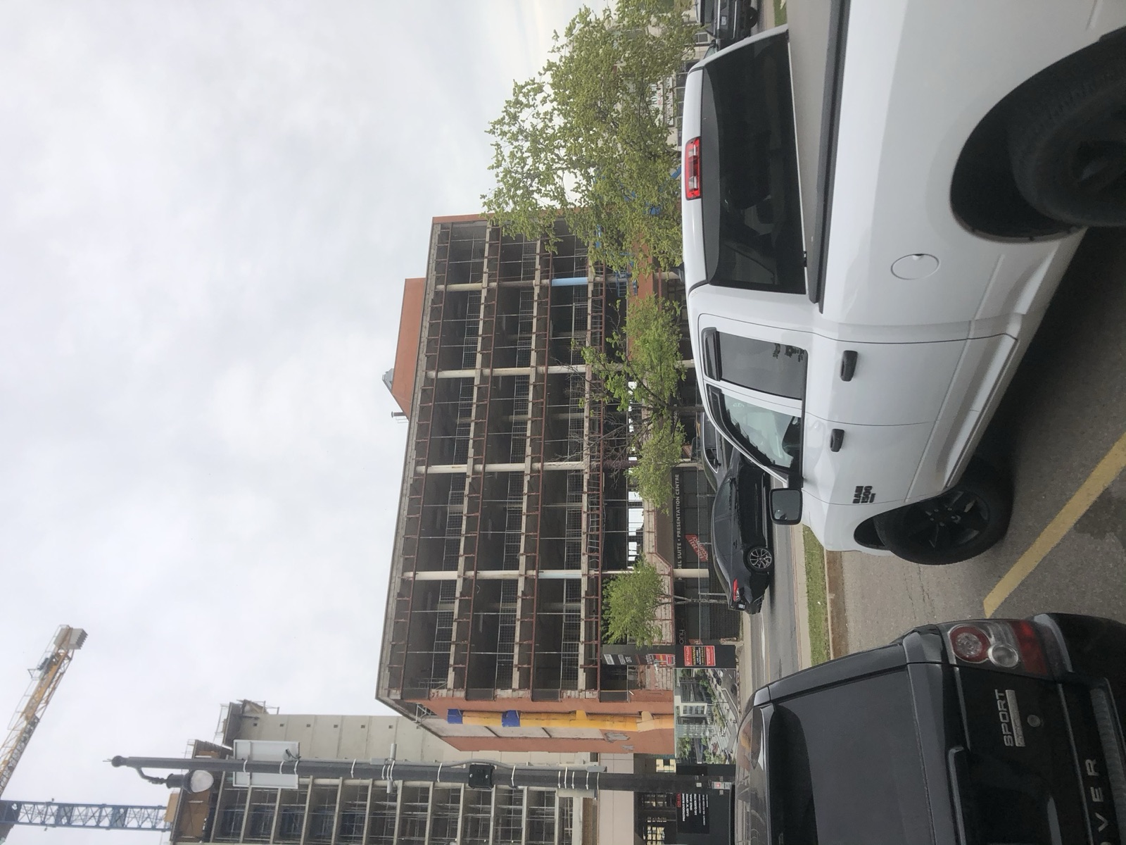 Facade demolition — storefront removal